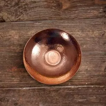 Тарелка с воином. D 145 мм. Глянцевая (медь)