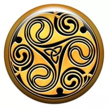 Трискель, наклейка из смолы