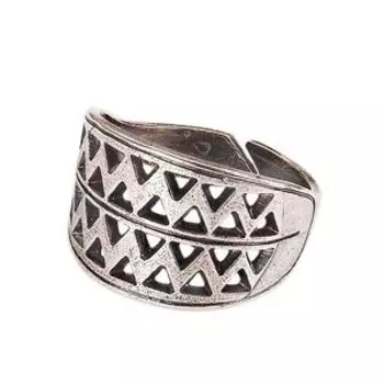 Вятичский решетчатый перстень (посеребрение)