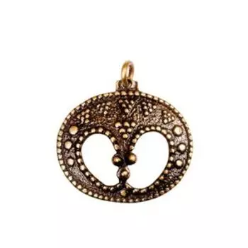 Замкнутая лунница (латунь)