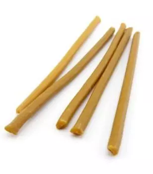 Желтые восковые часовые свечи 5 шт