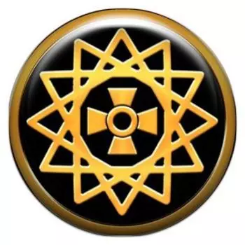 Звезда Эрцгаммы, наклейка из смолы