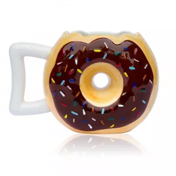 Кофейная кружка Donut coffee mug шоколадная