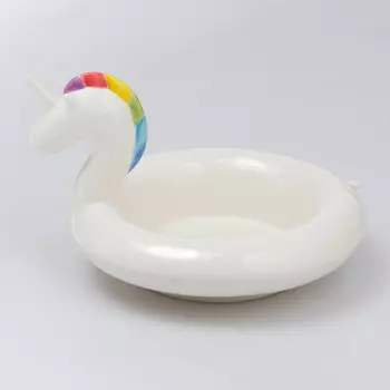 Миска сервировочная керамическая Floatie Unicorn