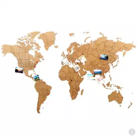 Реалистичный пазл мира True World Puzzle Brown XL