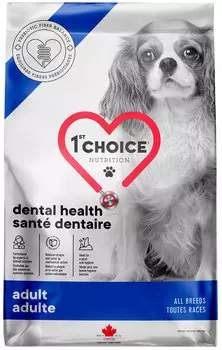1st Choice Care Dog Adult All Breeds Dental Health для взрослых собак всех пород от заболеваний зубов и десен с курицей (18 кг)