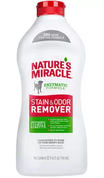 8 in 1 Nature’s Miracle Stain &amp; Odor Remover универсальный уничтожитель пятен и запахов для собак 946 мл (1 шт)