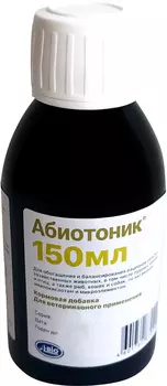 Абиотоник добавка кормовая для обогащения и балансирования рациона для всех видов животных и птиц (1 л)