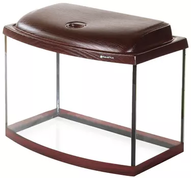 Аквариум Aqua Plus Std ф50 Led 1 х 8 Вт 46 литров 50 x 30 x 41 см махагон (1 шт)