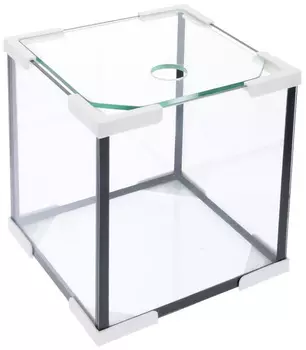 Аквариум Куб 30 литров белый (1 шт)