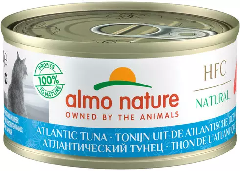 Almo Nature Cat Legend Hfc для взрослых кошек с атлантическим тунцом (70 гр х 24 шт)