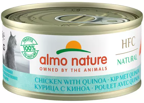 Almo Nature Cat Light Hfc диетические для взрослых кошек с курицей и киноа (70 гр)