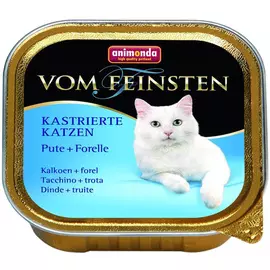 Animonda Vom Feinsten Fur Kastrierte Katzen Pute &amp; Forelle для кастрированных котов и стерилизованных кошек с индейкой и форелью (100 гр х 32 шт)