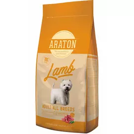 Araton Dog Adult Lamb для взрослых собак всех пород с ягненком и рисом (3 кг)