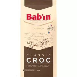 Bab'in Classique Classic Croc для взрослых собак с умереным уровнем активности c курицей и уткой (20 кг)