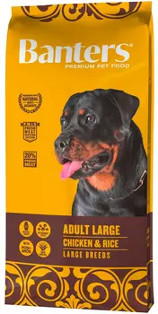 Banters Adult Large Breeds для взрослых собак крупных пород с курицей и рисом (15 кг)