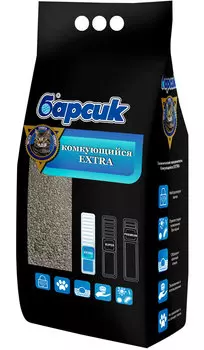 барсик Extra наполнитель комкующийся для туалета кошек (5,5 л)