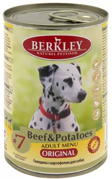 Berkley Adult Dog Beef &amp; Potatoes для взрослых собак с говядиной и картофелем (400 гр х 6 шт)