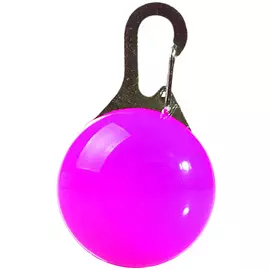 Блинкер-маячок на ошейник Грызлик Ам для собак и кошек светящийся фиолетовый (1 шт)