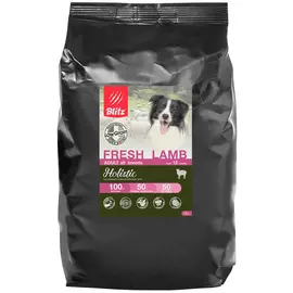 Blitz Holistic Low-grain Adult Fresh Lamb низкозерновой для взрослых собак всех пород с ягненком (12 + 12 кг)