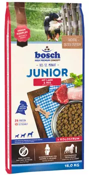 Bosch Junior Lamm &amp; Reis для щенков всех пород при аллергии с ягненком и рисом (3 + 3 кг)