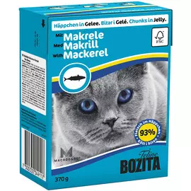 Bozita Chunks In Jelly Mackerel для кошек и котят со скумбрией в желе (370 гр)