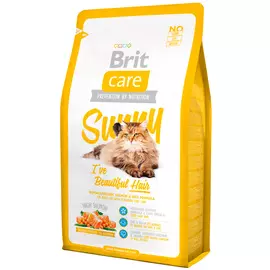 Brit Care Cat Sunny Beautiful Hair для взрослых кошек при аллергии (2 + 0,4 кг)