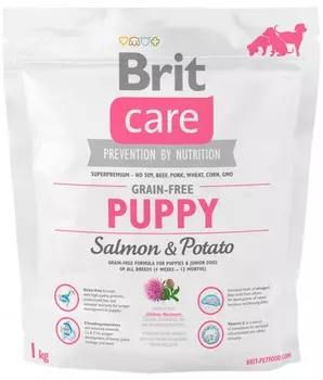 Brit Care Puppy All Breeds Salmon &amp; Potato для щенков всех пород с лососем и картофелем (1 кг)