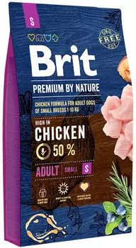 Brit Premium By Nature Adult S для взрослых собак маленьких пород (3 + 3 кг)