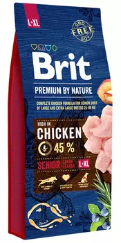 Brit Premium By Nature Senior L + Xl для пожилых собак крупных пород (15 + 15 кг)