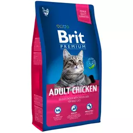 Brit Premium Cat Adult Chicken для взрослых кошек с курицей и куриной печенью (1,5 + 1,5 кг)