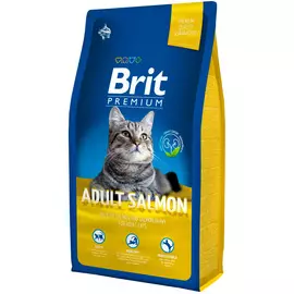 Brit Premium Cat Adult Salmon для взрослых кошек с лососем в соусе (1,5 + 1,5 кг)
