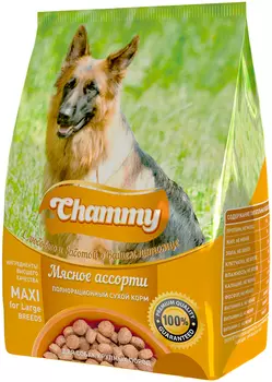 Chammy для взрослых собак крупных пород с мясным ассорти (18 кг)