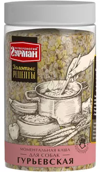 четвероногий гурман золотые рецепты гурьевская каша для взрослых собак моментальная (0,3 кг)