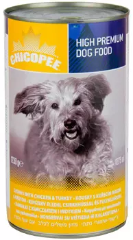 Chicopee Dog для взрослых собак с курицей и индейкой (1230 гр х 12 шт)
