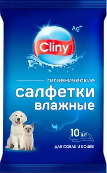 Cliny – Клини влажные салфетки для животных (10 шт)
