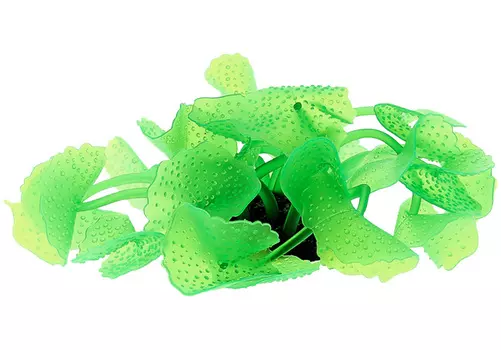 Декор для аквариума Коралл силиконовый Vitality зеленый 5,5 х 5,5 х 12 см (1 шт)