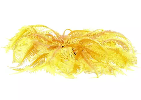 Декор для аквариума Коралл силиконовый Vitality желто-красный 4,5 х 4,5 х 12 см (1 шт)