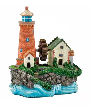 Декорация Маяк от компрессора U-237w Kw для аквариума 13 х 10 х 15 см (1 шт)