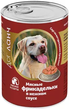 Dog Lunch фрикадельки для взрослых собак с мясным ассорти в соусе 61456 (850 гр)