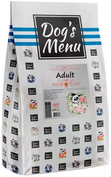 Dog’s Menu Adult для взрослых собак всех пород (10 + 10 кг)