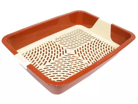 Dogman лоток для кошек с решеткой (35 х 25 х 7 см)