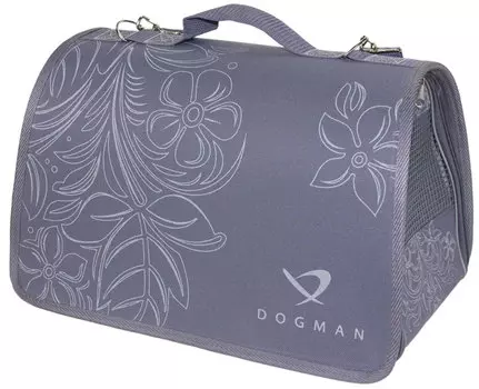 Dogman сумка-переноска «Лира» № 2, лето, серая, 40 х 25 х 24 см (1 шт)
