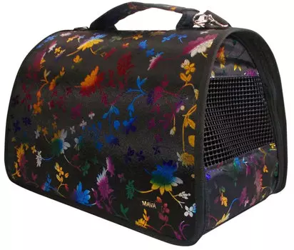 Dogman сумка переноска Люкс Mava № 1 лето черная 35 х 23 х 22 см (1 шт)