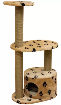 Домик Бешка Пушок мех бежевый с лапками (1 шт)