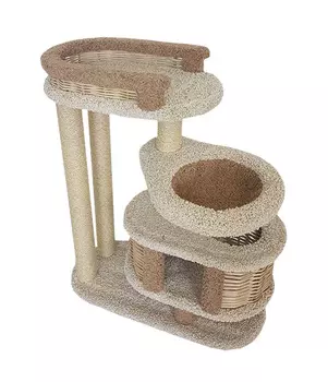 Домик Брунетка Пушок ковролин молочный с капучино (1 шт)