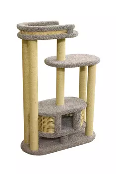 Домик Чаруша 110 см Пушок ковролин серый (1 шт)