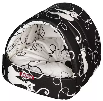 Домик для собак и кошек Xody Эстрада Кошки № 2 хлопок 44 х 50 х 40 см (1 шт)