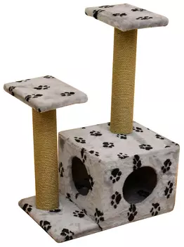 Домик Дуплет Пушок мех серый с лапками (1 шт)