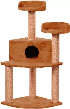 Домик Фурия Пушок мех коричневый (1 шт)